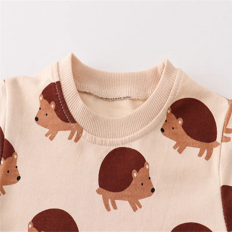 Boys' Brown Hedgehog Light Sweatshirt